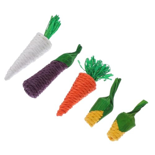 Milisten 15 STK Kaninchen Spielzeug Hamster Backenzahn Spielzeug für Sittiche Spielset aus Holz Spielzeuge Meerschweinchen Spielzeug Chinchilla Knabberspielzeug kauen Kaninchen liefert Hase von Milisten