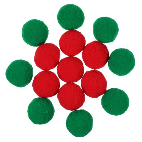 Milisten 15 Stück Teiliges Bunte Plüschball Katzenspielzeug Weiche Flauschige Bälle für Katzen zur Beschäftigung und Spielspaß Zufällige Farben Geschenk für Katzenliebhaber Zufällige Farbe von Milisten