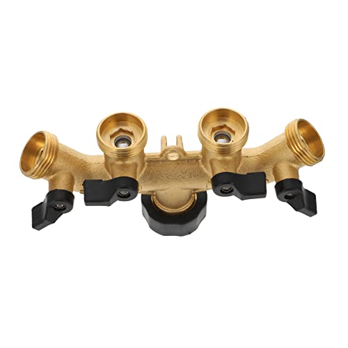 Milisten 1Satz Messing Schlauchteiler mit Absperrventilen Schlauchadapter für Gartenbewässerung Schlauchverbinder für Sprinkler Langlebig Milisten 1Satz Messing Schlauchteiler mit Absperrventilen Schlauchadapter für Gartenbewässerung Schlauchverbinder für Sprinkler Langlebig von Milisten
