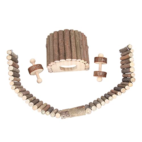 Milisten Holz Spielzeugset 6 Stück Haustier Spielzeug Zaun für Hamster Kauspielzeug Natürliches Holz Geeignet für Kleine Tiere Milisten Holz Spielzeugset 6 Stück Haustier Spielzeug Zaun für Hamster Kauspielzeug Natürliches Holz Geeignet für Kleine Tiere von Milisten