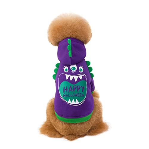 Milisten 1stück Halloween Kostüm Für Hunde Lustige Hundekleidung Skelett-Muster Bequemes Material Für Partys Und Outdoor-aktivitäten Größenoptionen von Milisten
