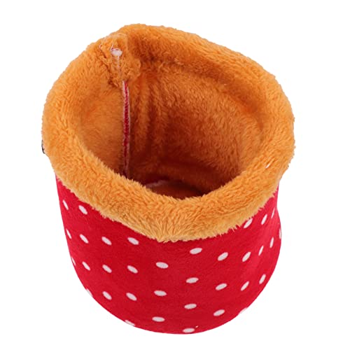 Milisten Süßes Haustier Schlafbett 1pc Baumwolle Hamster Nest Gemütliches Nest für Kaninchen Vögel Warmes Nisthaus Milisten Süßes Haustier Schlafbett 1pc Baumwolle Hamster Nest Gemütliches Nest für Kaninchen Vögel Warmes Nisthaus von Milisten