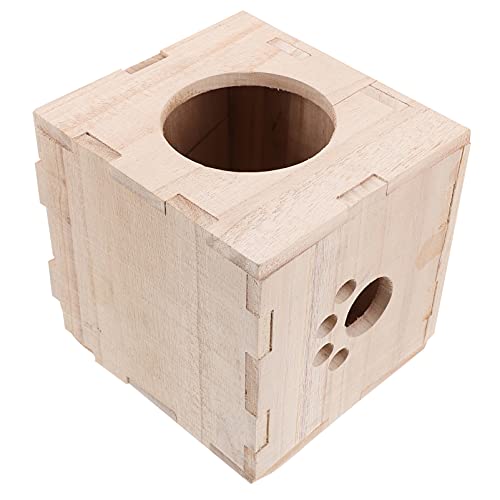 Milisten 1Stk Hamsterhütte hamsterhaus nagerhaus holzhäuser Holzhaus für Meerschweinchen Kaninchen Meerschweinchen-Hängematte mit Ständer Kleintierversteck Schlafbett für Hamster hölzern Milisten 1Stk Hamsterhütte hamsterhaus nagerhaus holzhäuser Holzhaus für Meerschweinchen Kaninchen Meerschweinchen-Hängematte mit Ständer Kleintierversteck Schlafbett für Hamster hölzern von Milisten