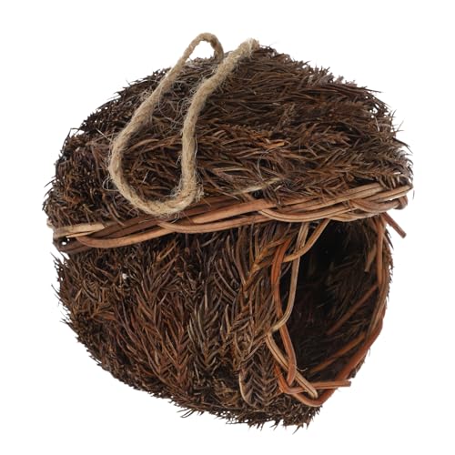 Milisten 1Stück Dekoratives Aus Naturmaterialien Hängendes Vogelhaus Für Garten Und Innenhof Kreatives Design Sicheres Für Zufällige Milisten 1Stück Dekoratives Aus Naturmaterialien Hängendes Vogelhaus Für Garten Und Innenhof Kreatives Design Sicheres Für Zufällige von Milisten