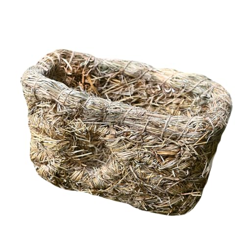 Milisten 1Stück Handgefertigtes Haustier Nest aus Stroh für Katzen und Doppelloch Design Sicheres Schlafhaus für Kleine für Chinchillas und Meerschweinchen Milisten 1Stück Handgefertigtes Haustier Nest aus Stroh für Katzen und Doppelloch Design Sicheres Schlafhaus für Kleine für Chinchillas und Meerschweinchen von Milisten