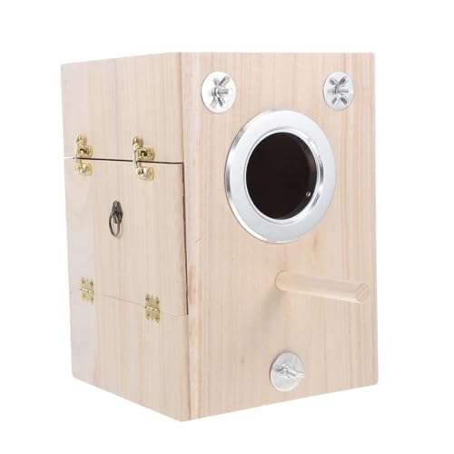 Milisten 1Stück Holzkasten für Große Vogelzuchtbox aus Robustem Holz Sichere und Hygienische Nistgelegenheit für Papageien und Andere für Aufzucht Milisten 1Stück Holzkasten für Große Vogelzuchtbox aus Robustem Holz Sichere und Hygienische Nistgelegenheit für Papageien und Andere für Aufzucht von Milisten