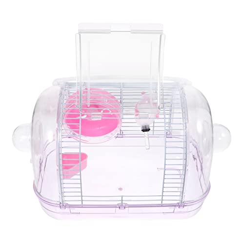 Milisten 1Stück Tragbarer Hamsterkäfig Reisebox für Kleine Haustiere für Hamster Igel Kaninchen und Chinchillas Leicht und Kompakt Sicher und Einfach von Milisten