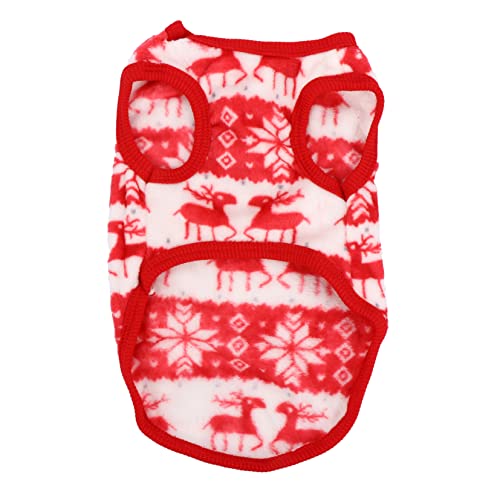 Milisten 1stück Warmes Weihnachtskostüm Für Hunde Fleece-Winterjacke Für Haustiere Gemütliches Outfit Für Weihnachten Und Festlichkeiten Für Kleine Und Mittelgroße Hunde von Milisten