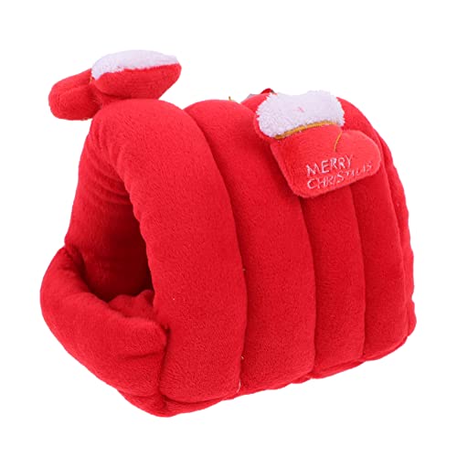 Milisten 1stück Winter Hamster Nest Bequemes Schlafbett Für Kleine Haustiere Warm Und Winddicht Für Chinchillas Meerschweinchen Und Zwerghamster Weihnachtsrot Milisten 1stück Winter Hamster Nest Bequemes Schlafbett Für Kleine Haustiere Warm Und Winddicht Für Chinchillas Meerschweinchen Und Zwerghamster Weihnachtsrot von Milisten