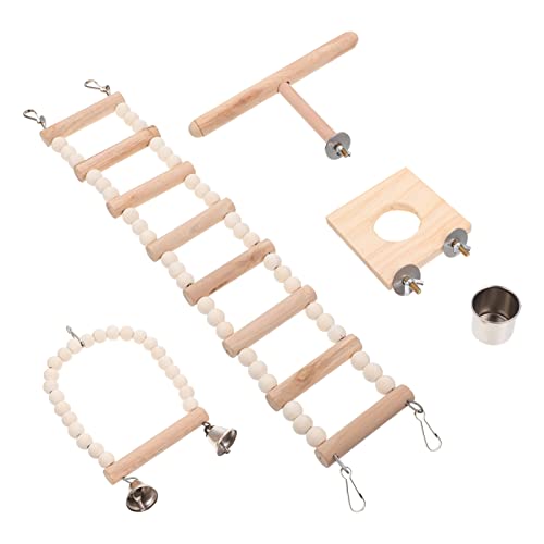 Milisten 2 Sets Gemütliche Übung Schaukel Plattform Holz Leiter Spielzeug Für Hamster Meerschweinchen Vogel Milisten 2 Sets Gemütliche Übung Schaukel Plattform Holz Leiter Spielzeug Für Hamster Meerschweinchen Vogel von Milisten