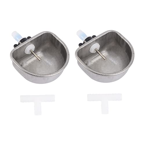 Milisten Langlebige Edelstahl-wasserschale Haustier-tränke für Kaninchen und Frettchen 2 Stück Silber Milisten Langlebige Edelstahl-wasserschale Haustier-tränke für Kaninchen und Frettchen 2 Stück Silber von Milisten