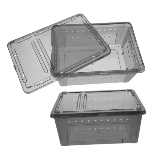 Milisten 2 Stück Reptilienzuchtbox Mit Versteck Und Futtertrog Spinnenbox Gehege Für Reptilien Milisten 2 Stück Reptilienzuchtbox Mit Versteck Und Futtertrog Spinnenbox Gehege Für Reptilien von Milisten