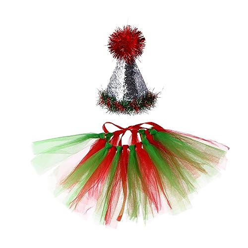 Milisten 2 Stück Weihnachtskostüme Für Haustiere Hut Im Süßigkeiten-Stil Weihnachtsmütze Für Hunde Und Katzen Neuheit Weihnachts-Kopfschmuck Für Haustiere Party Entzückende Weihnachtsmütze von Milisten