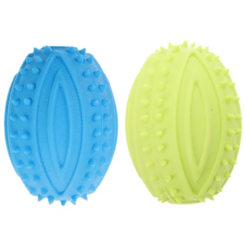 Milisten 2 Stück Hundeballspielzeug Haustier quietscht Bälle für Haustierhunde Welpenspielzeug Ausbildung Quietschende Kauspielzeuge für Hunde quietschendes für kleine Hunde Gummi Milisten 2 Stück Hundeballspielzeug Haustier quietscht Bälle für Haustierhunde Welpenspielzeug Ausbildung Quietschende Kauspielzeuge für Hunde quietschendes für kleine Hunde Gummi von Milisten