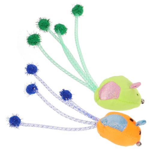 Milisten 2er-Pack Realistische Mäuse Katzenspielzeug Interaktives Haustierspielzeug für Kätzchen Katzen-apportierspielzeug Ausgestopfte Katzenspielzeug Tragbares Kätzchenzubehör Milisten 2er-Pack Realistische Mäuse Katzenspielzeug Interaktives Haustierspielzeug für Kätzchen Katzen-apportierspielzeug Ausgestopfte Katzenspielzeug Tragbares Kätzchenzubehör von Milisten