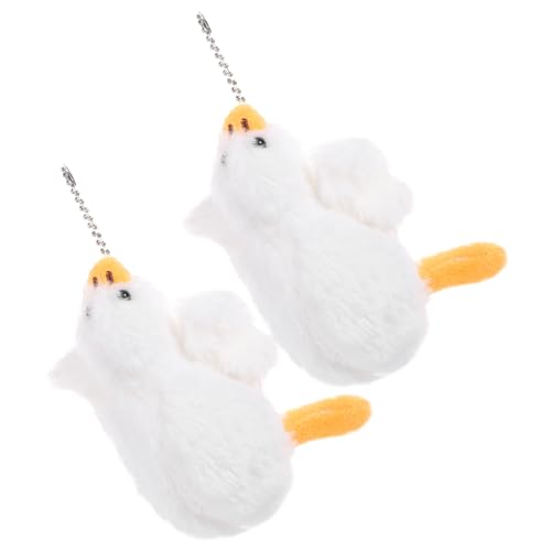 Milisten 2 Stück Plüsch-Anhänger groß Gans ausgestopft Plüschtiere hängend Kuscheltier Vogel Kawaii Keyring Flauschiger Schlüsselanhänger Tier PP Baumwolle Weiß Milisten 2 Stück Plüsch-Anhänger groß Gans ausgestopft Plüschtiere hängend Kuscheltier Vogel Kawaii Keyring Flauschiger Schlüsselanhänger Tier PP Baumwolle Weiß von Milisten