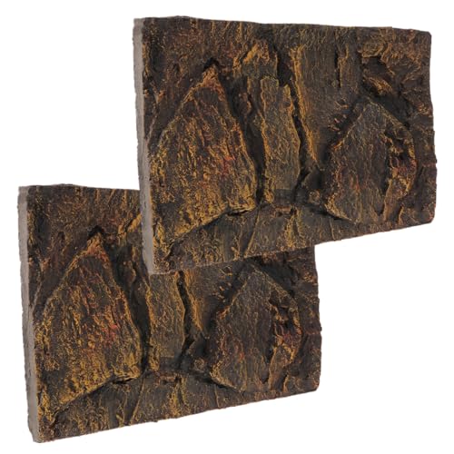 Milisten 2 Stück Reptilien Tank Hintergrundplatte PU Aquarium Dekoration für Schildkrötenbecken Textur Leicht und Dekorativ für Terrarien und Aquarien Milisten 2 Stück Reptilien Tank Hintergrundplatte PU Aquarium Dekoration für Schildkrötenbecken Textur Leicht und Dekorativ für Terrarien und Aquarien von Milisten