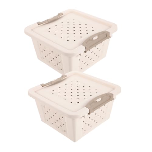Milisten 2 Stück Teiliges Hamster Transportbox aus Robustem Kunststoff Atmungsaktive Tragebox für Kleine Tiere Wie Hamster Meerschweinchen und Zwerghasen für Unterwegs und Einfache von Milisten