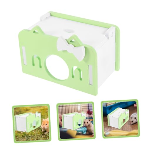Milisten 2 Stück Teiliges Hamster Versteck aus Verschleißfestem PVC Großes Grünes Hamsterhaus für Zwerghamster Komfortables Schlaf und Spielhaus Robustes Kleintierversteck zur Milisten 2 Stück Teiliges Hamster Versteck aus Verschleißfestem PVC Großes Grünes Hamsterhaus für Zwerghamster Komfortables Schlaf und Spielhaus Robustes Kleintierversteck zur von Milisten