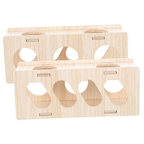 Milisten 2 Stück Hamster Tunnel Holz Meerschweinchenversteck Hamsterröhren Spielzeug für Kleine Nager Geeignet für Hamster Chinchillas und Meerschweinchen Milisten 2 Stück Hamster Tunnel Holz Meerschweinchenversteck Hamsterröhren Spielzeug für Kleine Nager Geeignet für Hamster Chinchillas und Meerschweinchen von Milisten