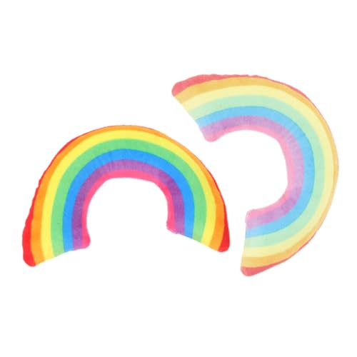 Milisten 2 Stück U Förmiges Katzenkissen mit Katzenminze Regenbogenfarbige Nackenschutzkissen für Katzen für Tiefen Schlaf Leicht und Praktisch Milisten 2 Stück U Förmiges Katzenkissen mit Katzenminze Regenbogenfarbige Nackenschutzkissen für Katzen für Tiefen Schlaf Leicht und Praktisch von Milisten