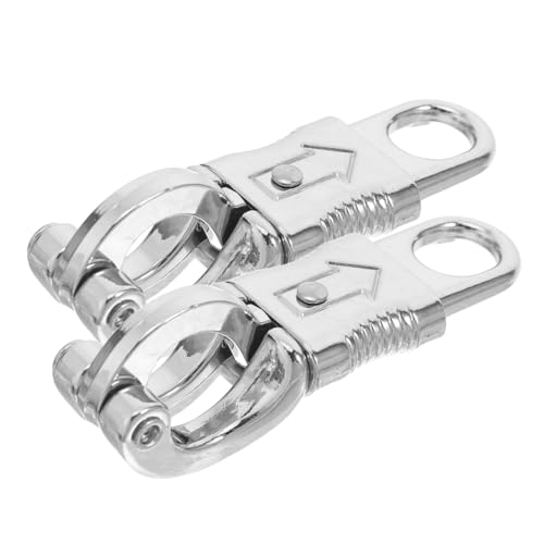 Milisten 2 Stück Zinklegierung Panikhaken Pferde Seilclip Schnellverschluss Karabiner Outdoor Pferdesport Zubehör Robust Langlebig Silberfarben für Training und Wettkampf Milisten 2 Stück Zinklegierung Panikhaken Pferde Seilclip Schnellverschluss Karabiner Outdoor Pferdesport Zubehör Robust Langlebig Silberfarben für Training und Wettkampf von Milisten