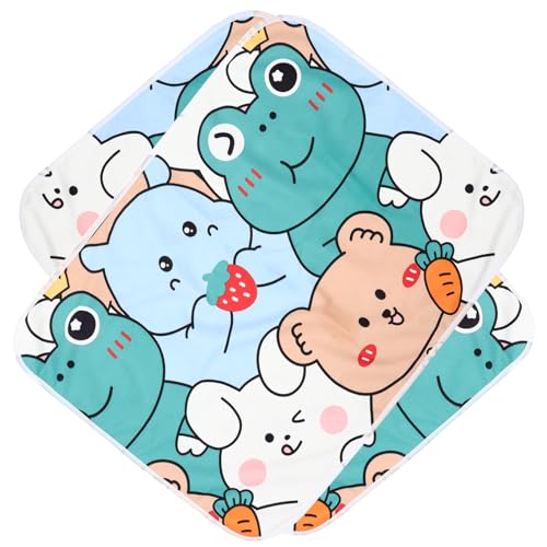 Milisten 2 Stück wasserdichte Wickelunterlage Wiederverwendbar Wurf Haustier Hamster -Pee -pad Auskleidungen Für Hamsterkäfige Pet Cage Liner Ökologische Baumwolle von Milisten