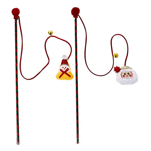Milisten 2stücke Weihnachts Katzenangel Spielzeug Mit Santa Claus Und Schneemann Interaktives Teaser Für Katzen Fördert Bewegung Und Spielspaß Für Katzenliebhaber Milisten 2stücke Weihnachts Katzenangel Spielzeug Mit Santa Claus Und Schneemann Interaktives Teaser Für Katzen Fördert Bewegung Und Spielspaß Für Katzenliebhaber von Milisten