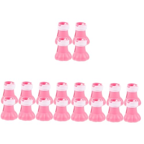 Milisten 20 STK Katzenfüße Schuhe Für Kätzchen Katzenschuhe, Um Kratzer Zu Vermeiden Katzenschuhe Aus Silikon Kratzfeste Katzenschuhe Silikon-katzenschuhe Stiefel Rosa Kieselgel von Milisten