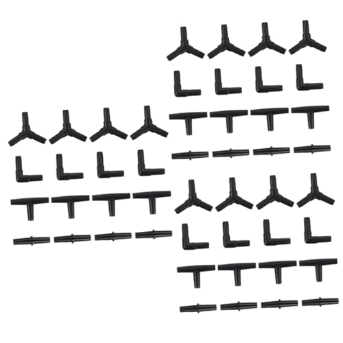 Milisten 240 STK Adapter Für Fischtanks Luftregulierungsanschluss Kunststoffschlauch Für Aquarien Adapter Für Aquarienluftpumpe Rohrverbinder 3-Wege-anschluss Belüftung Plastik Ausrüstung von Milisten
