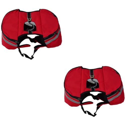 Milisten 2St Hund satteltasche Hunde Reisen Campingausrüstung für Hunde Hundegeschirr zum Wandern Campingrucksäcke hundegeschirr wandern Rucksack Gurt Tasche aus rot Milisten 2St Hund satteltasche Hunde Reisen Campingausrüstung für Hunde Hundegeschirr zum Wandern Campingrucksäcke hundegeschirr wandern Rucksack Gurt Tasche aus rot von Milisten