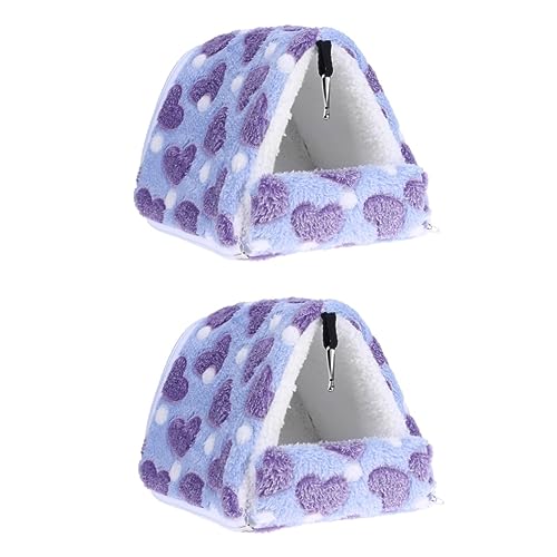 Milisten 2 Stücke Tier Bett Pet Nest Für Hamster Haustier Bett Weiche Baumwolle 21x20cm von Milisten