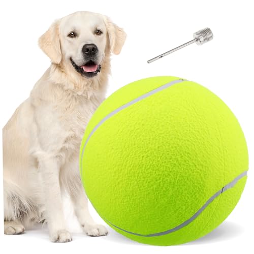 Milisten 2St sportgeräte Sport geräte außen Haustierbedarf quietschendes Hundetennis Hundebälle großes Hundespielzeug riesiger Tennisball 24cm Tennisball der Hund mit dem Ball Kostüme Kind von Milisten