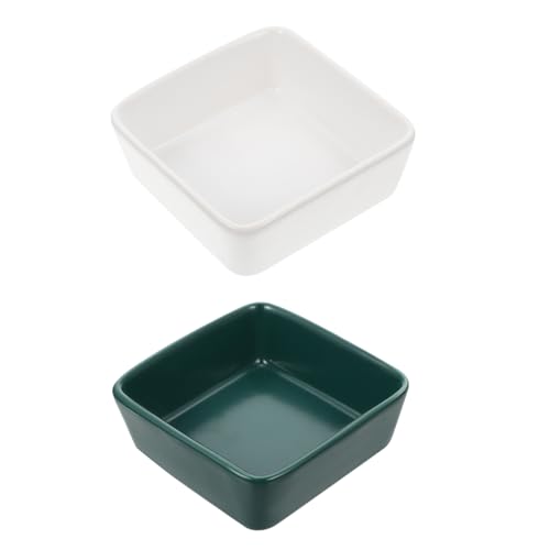 Milisten 2 Stück Hamster Futter und Wassernapf Keramik Kompakt in Reiner Farbe für Kleine Haustiere Wie Meerschweinchen und Kaninchen rutschfest und Milisten 2 Stück Hamster Futter und Wassernapf Keramik Kompakt in Reiner Farbe für Kleine Haustiere Wie Meerschweinchen und Kaninchen rutschfest und von Milisten