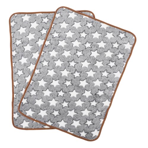 Milisten 2pcs Hundedecke Super Weiche Flauschige Käfigmatte Süßes Sternmuster Pet Decke Flanellwurf Wurfdecke Für Hundepupfkatze Kätzchen Milisten 2pcs Hundedecke Super Weiche Flauschige Käfigmatte Süßes Sternmuster Pet Decke Flanellwurf Wurfdecke Für Hundepupfkatze Kätzchen von Milisten
