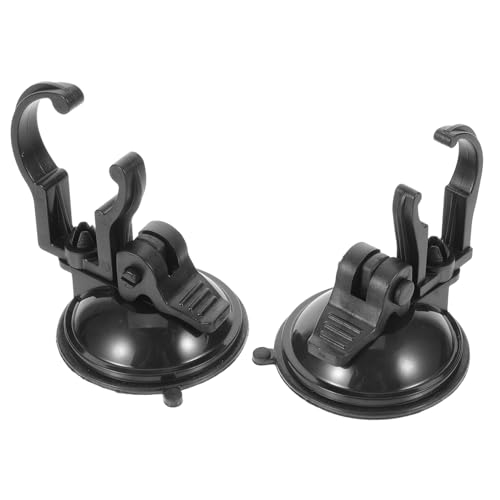 Milisten 2st Aquarium-lichtständer Mit Saugnapf Schwimmbad Saugnäpfe Für Aquarien Pool-brunnen Qualle Tank -lichtleiste Clips Tauchfähig Stand Über Aquarium Geführt Lampe Abs Black von Milisten