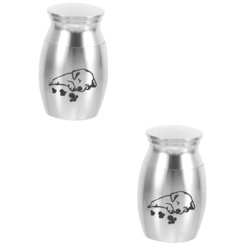 Milisten 2st Haustier Urne Mini-gedenkurne Pet Urnenglas Mini Urnen Katzenasche Hund Urne Halter Für Hundeasche Einäscherung Katzenurne Für Asche Kaninchen-urne Mini-urne Silver Legierung Milisten 2st Haustier Urne Mini-gedenkurne Pet Urnenglas Mini Urnen Katzenasche Hund Urne Halter Für Hundeasche Einäscherung Katzenurne Für Asche Kaninchen-urne Mini-urne Silver Legierung von Milisten