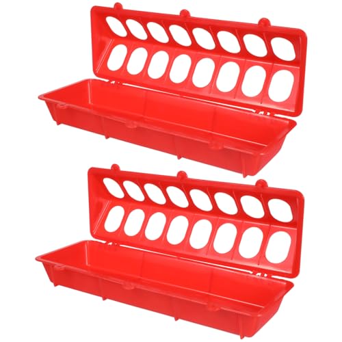 Milisten 2stücke Futtertrog Für Tauben Mit Deckel Anti-auslauf-futterbehälter Langlebiger Kunststoff Einfach Zu Reinigen Montieren Geeignet Für Tauben Und Andere Kleine Vögel Milisten 2stücke Futtertrog Für Tauben Mit Deckel Anti-auslauf-futterbehälter Langlebiger Kunststoff Einfach Zu Reinigen Montieren Geeignet Für Tauben Und Andere Kleine Vögel von Milisten