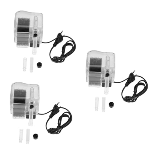 Milisten 3 Sets Aquarium Filtersieb Aquarium Filter Aquarium Versorgung Sauerstoffpumpe Wasserpumpe Aquarium Wasserfall Filter Aquarium Pumpe Externe Weiße Ausrüstung Kunststoff von Milisten