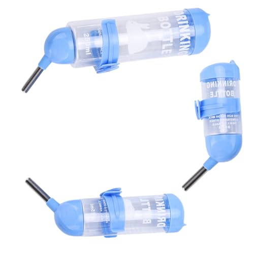 Milisten 3 Stück Auslaufsichere Haustier Trinkflasche Runde Wasserflasche für Hamster Chinchilla und Andere Kleintiere Transparent für Käfige Milisten 3 Stück Auslaufsichere Haustier Trinkflasche Runde Wasserflasche für Hamster Chinchilla und Andere Kleintiere Transparent für Käfige von Milisten