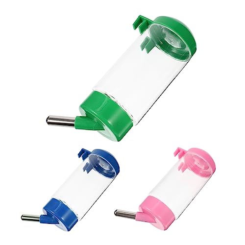 Milisten 3 Stück Hängender Haustier Wasserspender Automatischer Trinkflasche für Hamster und Kaninchen Einfache für Reisen und Käfige Blau Grün Milisten 3 Stück Hängender Haustier Wasserspender Automatischer Trinkflasche für Hamster und Kaninchen Einfache für Reisen und Käfige Blau Grün von Milisten