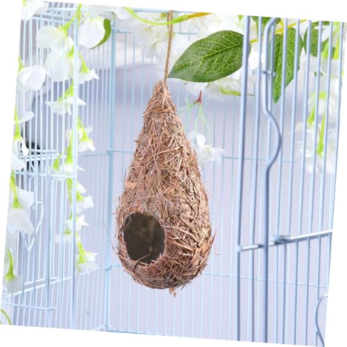 Milisten 3 Stück Handgefertigte Wetterfeste Gras vogelnester zum Aufhängen Natürlicher Stil Wetterbeständiger Vogel Unterschlupf für Wildvögel Schützendes Outdoor nistkasten Dekor für Milisten 3 Stück Handgefertigte Wetterfeste Gras vogelnester zum Aufhängen Natürlicher Stil Wetterbeständiger Vogel Unterschlupf für Wildvögel Schützendes Outdoor nistkasten Dekor für von Milisten