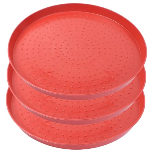 Milisten 3 Stück Teiliges Geflügel futtertablett aus Bruchfestem Kunststoff Widerstandsfähig und UV beständig Futterschale für Hühner Küken Enten und Tauben Langlebig und Einfach zu Milisten 3 Stück Teiliges Geflügel futtertablett aus Bruchfestem Kunststoff Widerstandsfähig und UV beständig Futterschale für Hühner Küken Enten und Tauben Langlebig und Einfach zu von Milisten