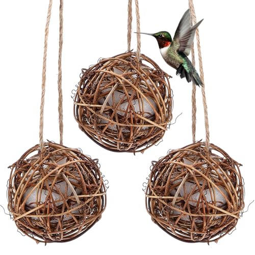 Milisten 3 Stück Teiliges Hängendes Vogelfutterspender für Nistmaterial für Wildvögel im Garten Kreative Geschenkidee für Vogel von Milisten