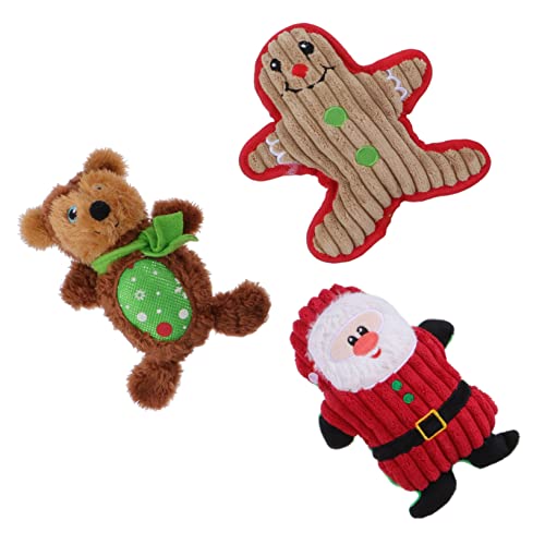 Milisten 3 Stück Weihnachten Quietschende Spielzeuge Hund Quietscht Hundespielzeug Haustier Kauen Welpe Beissen Kauspielzeug Für Hunde Hundebissspielzeug Plüsch Milisten 3 Stück Weihnachten Quietschende Spielzeuge Hund Quietscht Hundespielzeug Haustier Kauen Welpe Beissen Kauspielzeug Für Hunde Hundebissspielzeug Plüsch von Milisten