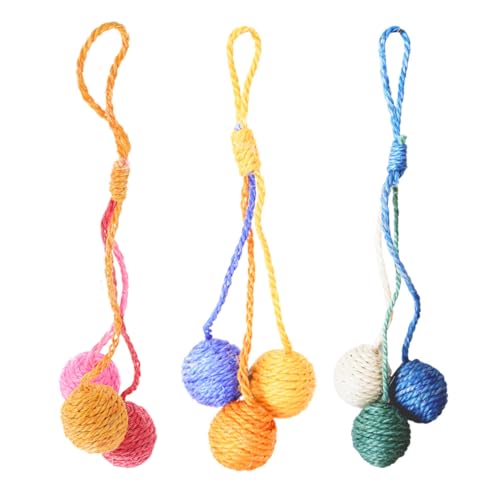 Milisten 3 Stücke Katzenspielzeug Sisalball Bälle Bälle Sisal Cat Toy Unterhaltungsspielzeug Für Katzen Intelligenter Interaktiver Haustierspielzeugball Kätzchenunterhaltung Katzenkratzer Milisten 3 Stücke Katzenspielzeug Sisalball Bälle Bälle Sisal Cat Toy Unterhaltungsspielzeug Für Katzen Intelligenter Interaktiver Haustierspielzeugball Kätzchenunterhaltung Katzenkratzer von Milisten