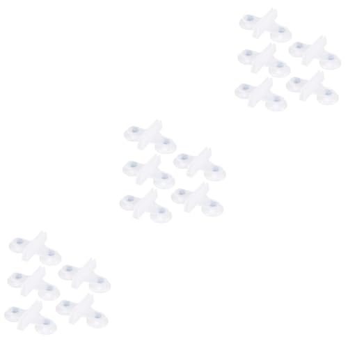 Milisten 30 STK Plattenklemme Plattenclip Aquarium-Clips dekorativer Clip Isolierung Ausströmersteine ​​für Aquarien aquaristik zubehör glasklemme Saugnapf Partitionsclip Weiß von Milisten
