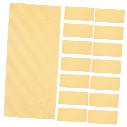 Milisten Hive Basics Wabenzubehör – 30 Bienenstockplatten Gewachste Mittelplatten Bienenstockzellenrahmen – Wichtige Werkzeuge Für Die Imkerei von Milisten