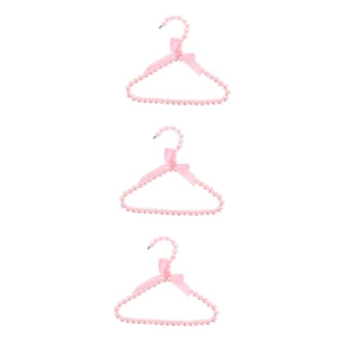 Milisten 3St Haustier-Aufhänger rosa Babykleiderbügel Kleiderbügel für Pullover Ausstellungsregale kleiderständer Haustierzubehör Kleiderbügel für Welpen Kleidung Kleiner Aufhänger der Hund von Milisten