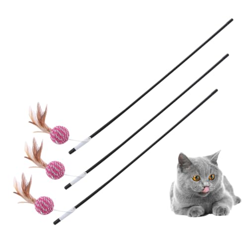 Milisten 3stücke Bunter Katzenangel Spielzeug Interaktives Katzenspielzeug Mit Naturfedern Und Perlen Für Aktive Katzen Und Kätzchen Zufällige Farben Milisten 3stücke Bunter Katzenangel Spielzeug Interaktives Katzenspielzeug Mit Naturfedern Und Perlen Für Aktive Katzen Und Kätzchen Zufällige Farben von Milisten